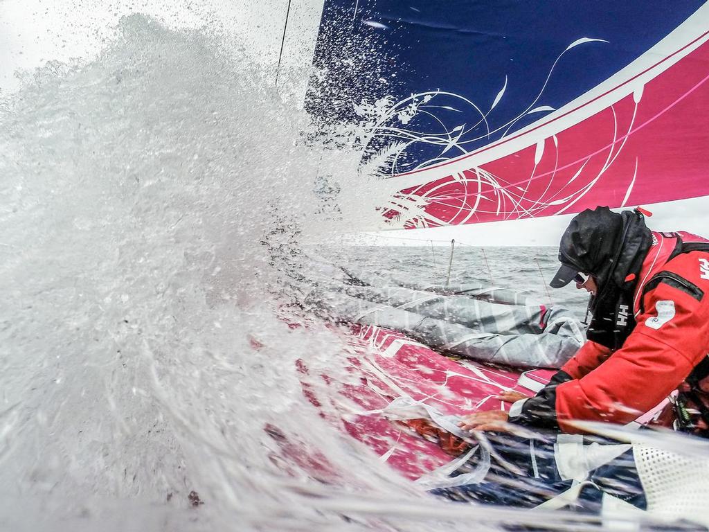 August 12, 2014. Round Britain Island Race Day 3 - OBR content Team SCADCIM\100GOPRO © Corinna Halloran - Volvo Ocean Race http://www.volvooceanrace.com