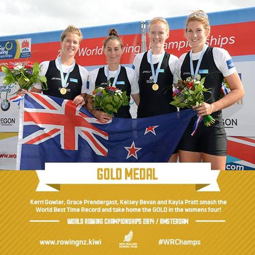 Womens 4x - NZ team - 2014 Rowing World Championships, Amsterdam, The Netherlands © Rowing NZ www.rowingnz.com