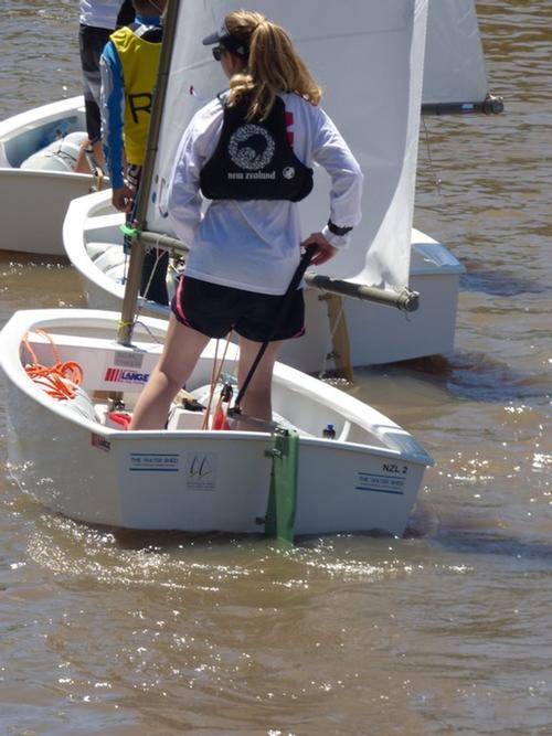 MBSC and The Water Shed in Argentina- NZL Yachting Trust Optimist Team - 2014 Worlds, Argentina © John Jennings