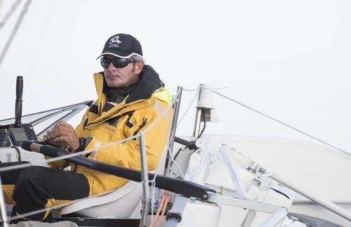 Onboard the Oman Sail MOD70 trimaran © Lloyd Images