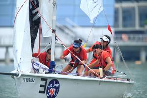 Natasha Yokoyama and Crew in acton - 3rd Asia Pacific Student Cup photo copyright Howie Choo taken at  and featuring the  class