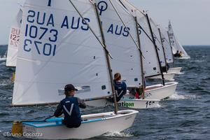 8 BC Optimists Day 2 - Sail Sandy 2014 photo copyright  Bruno Cocozza taken at  and featuring the  class