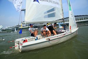 Team Australia skippered by Will Boulden  - 3rd Asia Pacific Student Cup 2014 photo copyright Howie Choo taken at  and featuring the  class