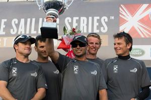  - Emirates Team New Zealand racing on day 4 of Act 6 of the Extreme Sailing Series in Istanbul, Turkey photo copyright Hamish Hooper/Emirates Team NZ http://www.etnzblog.com taken at  and featuring the  class