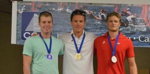 Laser Standard top three finishers. - CORK Fall Regatta and Laser Class District Championship 2014 photo copyright CORK taken at  and featuring the  class