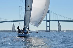 12 Meters in action on Rhode Island Sound and Narragansett Bay at the 2014 12 Metre North Americans. photo copyright SallyAnne Santos taken at  and featuring the  class