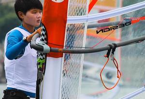 China's Linli Wu - Nanjing 2014 Youth Olympic Games photo copyright ISAF  taken at  and featuring the  class