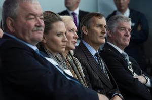 The launch of the 1851 Trust. Portsmouth. UK. Trustee's L/R: Rod Carr, Georgie Thompson, Wendy Schmidt, Lord Lieutenant Nigel Atkinson and the Lord Mayor of Portsmouth Steven Wylie. photo copyright Lloyd Images taken at  and featuring the  class