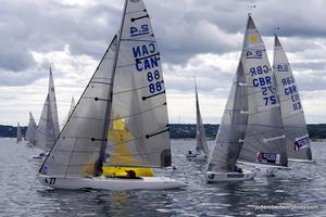 2.4mR rounding the mark - 2014 IFDS World Championship photo copyright Jude Robertson / www.juderobertsonphoto.com taken at  and featuring the  class