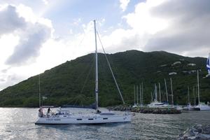2014 Caribbean 1500 - Crazy Horse coming in to Nanny Cay photo copyright World Cruising Club http://www.worldcruising.com taken at  and featuring the  class