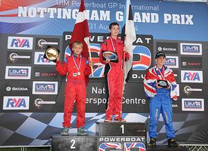 2014 GT15 European Championship Podium photo copyright RYA Powerboat racing taken at  and featuring the  class
