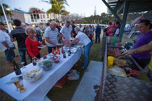 David and Sue Healey’s supremely famous BBQ in full flight. photo copyright  John Curnow taken at  and featuring the  class