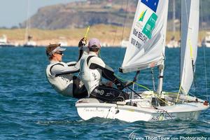 2014 ISAF Sailing World Championships, Santander - Mat Belcher and Will Ryan, 470 Men's medal race photo copyright Thom Touw http://www.thomtouw.com taken at  and featuring the  class