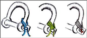 Use the more permanent technique of ``mousing`` to seize the shackle-pin to a galvanized shackle. Replace the seizing at the end of each sailing season. Before you do, clean and lubricate the shackle channels and screw-pin threads to remove rust or corrosion. - Are You Sailing with ``Weak Links`` in Your Sailing Rigging? photo copyright SkipperTips.com taken at  and featuring the  class