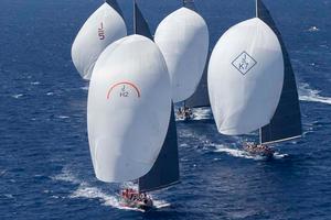 J-Class fleet - 2014 Maxi Yacht Rolex Cup - Day 5 photo copyright  Rolex / Carlo Borlenghi http://www.carloborlenghi.net taken at  and featuring the  class