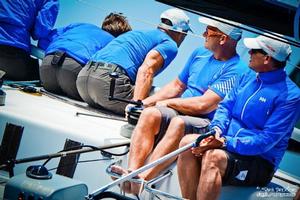Skipper Alberto Rossi and his team aboard the Italian entry Enfant Terrible are the reigning Rolex Farr 40 World Champions and are still very much in contention to capture the 2014 International Circuit Championship, currently holding third place. photo copyright Sara Proctor http://www.sailfastphotography.com taken at  and featuring the  class
