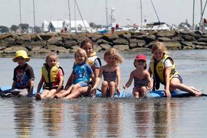 SAILING -  Festival Of Sails 2012, Royal Geelong Yacht Club, Geelong (AUS), 28/01/2012. Photo: Teri Dodds. Variety children enjoying a splash on the waterfront photo copyright Terri Dodds taken at  and featuring the  class