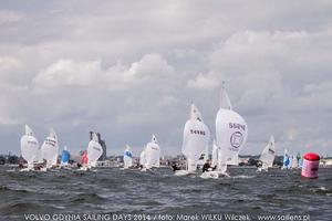 420 Fleet - 420 and 470 Junior European Championships 2014, Day 2 photo copyright  Wilku – www.saillens.pl taken at  and featuring the  class