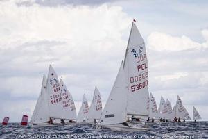 420 fleet - EUROSAF Youth Sailing, European Championship 2014, Day 3 photo copyright  Wilku – www.saillens.pl taken at  and featuring the  class