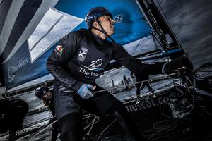 The Extreme Sailing Series 2014 Act 5, Cardiff. The Wave, Muscat bowman Nasser Al Mashari (OMA) photo copyright Mark Lloyd http://www.lloyd-images.com taken at  and featuring the  class
