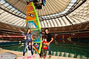 The Mussolini family - Warsaw Indoor PWA World Cup 2014 photo copyright  Carter/pwaworldtour.com http://www.pwaworldtour.com/ taken at  and featuring the  class