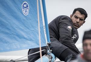 The Extreme Sailing Series 2014. Act4. St Petersburg. The Wave, Muscat bowman Nasser Al Mashari (OMA). photo copyright Lloyd Images taken at  and featuring the  class