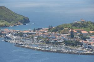 The harbor at Horta, Faial, the Azores photo copyright Edward Cohen taken at  and featuring the  class