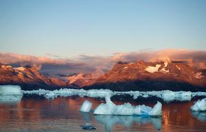 Icebergs calving from Helheim Glacier drift into Sermilik Fjord, posing a danger to instruments deployed in the fjord. photo copyright Woods Hole Oceanographic Institution (WHOI) http://www.whoi.edu/ taken at  and featuring the  class