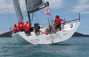 Team Beau Geste heads for Lindeman Island. photo copyright Crosbie Lorimer http://www.crosbielorimer.com taken at  and featuring the  class
