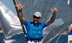 2014 ISAF Sailing World Championships, Santander - Giles Scott, Finn photo copyright  Rachel Jaspersen / Ocean Images taken at  and featuring the  class