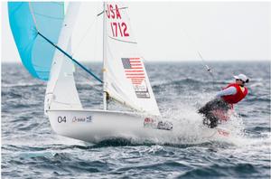 Annie Haeger and Briana Provancha, Women’s 470 - 2014 ISAF Sailing World Championships Santander photo copyright Mick Anderson / Sailingpix.dk http://sailingpix.photoshelter.com/ taken at  and featuring the  class