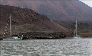 Aventura and Suilven at anchor in Dundas Harbour, Devon Island, Canadian Arctic (Lat 74°31’ N, Long 82°30’W) - Blue Planet Odyssey photo copyright Cornell Sailing Events taken at  and featuring the  class