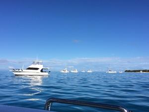 Beautiful boating conditions made for a memorable Lady Musgrave Experience for Riviera owners. photo copyright Riviera . http://www.riviera.com.au taken at  and featuring the  class
