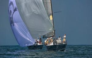 Big Boat Buoy Races Friday - 2014 Edgartown Race Weekend photo copyright Michael Berwind taken at  and featuring the  class