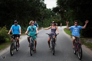 Bike cruise - 2014 Starboard Hatteras Wave Jam photo copyright  Kevin Pritchard / AWT http://www.americanwindsurfingtour.com/ taken at  and featuring the  class