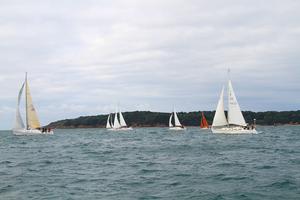 British Airways Round Jersey Race 2014 start photo copyright Bill Harris http://www.shyc.je/Jersey-Regatta// taken at  and featuring the  class