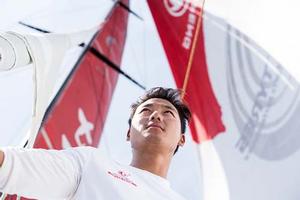 Crewmember from Dongfeng Race Team photo copyright  Sam Greenfield / Volvo Ocean Race taken at  and featuring the  class