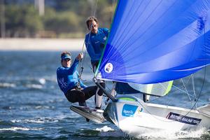 2014 Aquece Rio International Sailing Regatta on Guanabara Bay photo copyright Ocean Images taken at  and featuring the  class