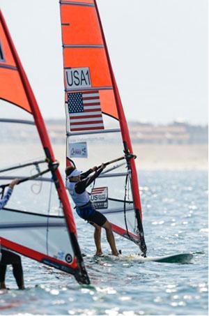 Farrah Hall, RSX - 2014 ISAF Sailing World Championships Santander photo copyright Mick Anderson / Sailingpix.dk http://sailingpix.photoshelter.com/ taken at  and featuring the  class