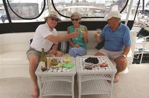 From Left - Greg Nicoll, Ann Vanderhoof, John Armstrong - The Galley Guys Meet the Spice Lady photo copyright The Galley Guys taken at  and featuring the  class