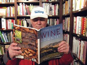Greg becoming more knowledgeable about BC wines - Galley Guys Work the Vancouver International Boat Show photo copyright The Galley Guys taken at  and featuring the  class