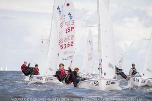 Harry Whitaker and Grattan Roberts (IRL-54509) - 420 and 470 Junior European Championships 2014, Day 2 photo copyright  Wilku – www.saillens.pl taken at  and featuring the  class