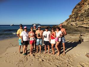 It doesn't get any better than this - members of the Riviera family take in the sights of Australia's Lady Musgrave Island photo copyright Riviera . http://www.riviera.com.au taken at  and featuring the  class