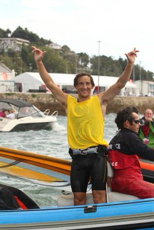 2014 ISAF Sailing World Championships, Santander - Julien Bontemps, RS:X photo copyright Thom Touw http://www.thomtouw.com taken at  and featuring the  class