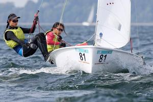 Kimberly Lim and Savannah Siew (SIN-54822) - 2014 420 World Championship photo copyright Christian Beeck taken at  and featuring the  class