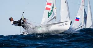 Lara VADLAU and Jolanta OGAR (AUT431) - 2014 470 Men and Women World Championship photo copyright Nikos Alevromytis / Alen Photography http://www.alen.gr taken at  and featuring the  class
