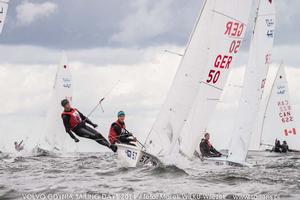 Lena Stueckl and Franziska Maege (GER-50) - 420 and 470 Junior European Championships 2014, Day 2 photo copyright  Wilku – www.saillens.pl taken at  and featuring the  class