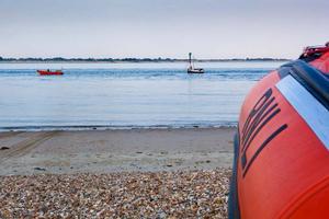 International Moth World Championships donating 500 GBP to the Hayling Island RNLI Lifeboat Station photo copyright Tom Gruitt / yachtsandyachting.com taken at  and featuring the  class