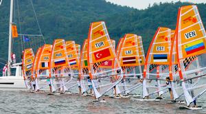 Nanjing 2014 - 17 Aug - Practice Race - Nanjing 2014 Youth Olympic Sailing Competition photo copyright ISAF  taken at  and featuring the  class