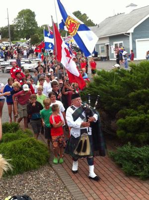 Opening Ceremonies - Optimist Canadian Championships photo copyright Katie Nicoll taken at  and featuring the  class